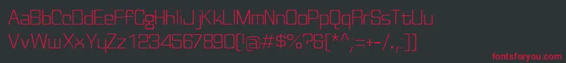 Discognate ffy Font – Red Fonts on Black Background