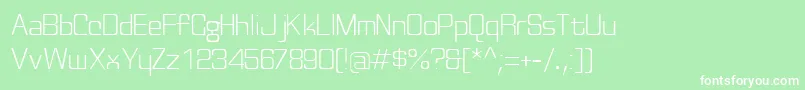 Discognate ffy Font – White Fonts on Green Background