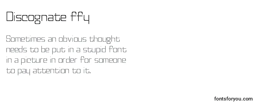 Discognate ffy Font
