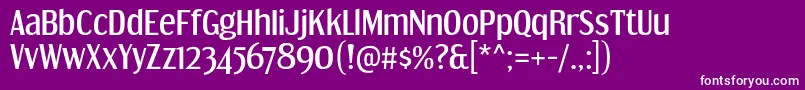 DreamOrphanageRg Font – White Fonts on Purple Background