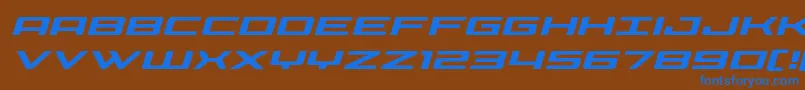 Fonte Phoeniciaexpandital – fontes azuis em um fundo marrom