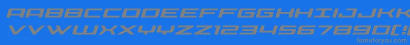 fuente Phoeniciaexpandital – Fuentes Grises Sobre Fondo Azul