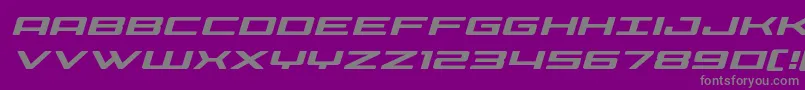 Phoeniciaexpandital-fontti – harmaat kirjasimet violetilla taustalla