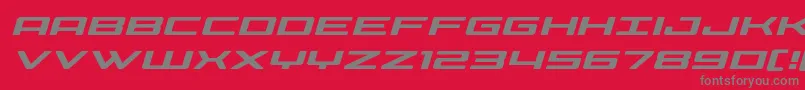 Phoeniciaexpandital Font – Gray Fonts on Red Background