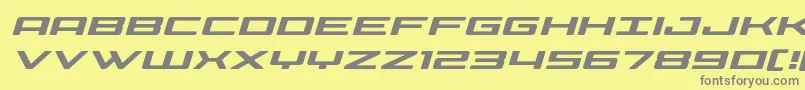 fuente Phoeniciaexpandital – Fuentes Grises Sobre Fondo Amarillo