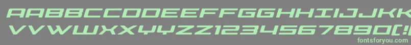 Fonte Phoeniciaexpandital – fontes verdes em um fundo cinza