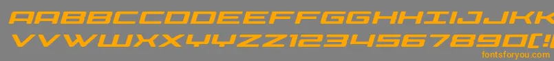 fuente Phoeniciaexpandital – Fuentes Naranjas Sobre Fondo Gris