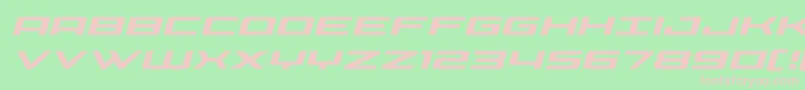 Phoeniciaexpandital Font – Pink Fonts on Green Background