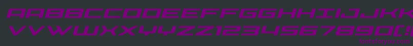 Police Phoeniciaexpandital – polices violettes sur fond noir