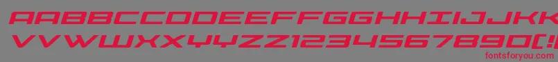 Phoeniciaexpandital-Schriftart – Rote Schriften auf grauem Hintergrund