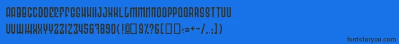 フォントRadonatorCactusNormal – 黒い文字の青い背景