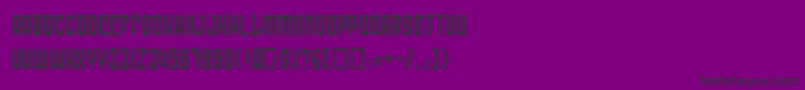 フォントRadonatorCactusNormal – 紫の背景に黒い文字
