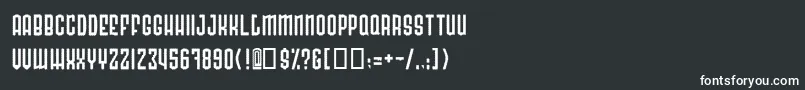 Шрифт RadonatorCactusNormal – белые шрифты на чёрном фоне