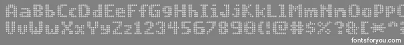 Opticbot Font – White Fonts on Gray Background