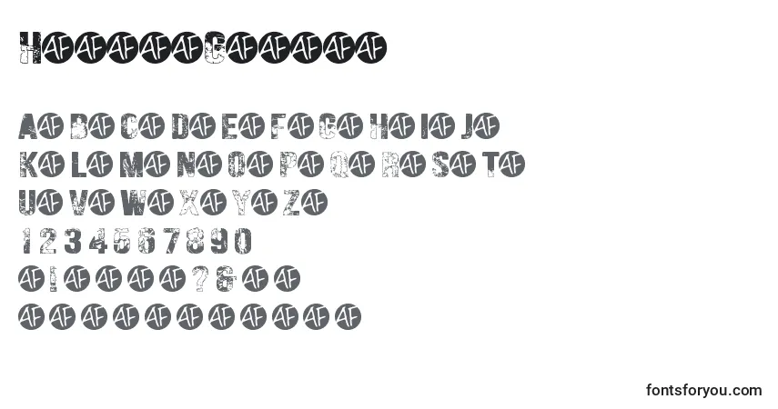 Schriftart HungryGhosts – Alphabet, Zahlen, spezielle Symbole