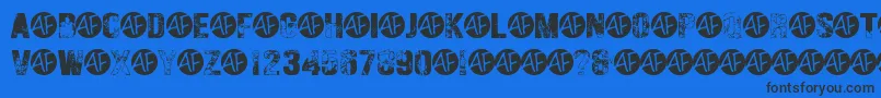 HungryGhosts Font – Black Fonts on Blue Background