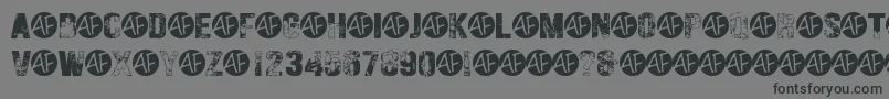 HungryGhosts Font – Black Fonts on Gray Background