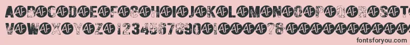 HungryGhosts Font – Black Fonts on Pink Background