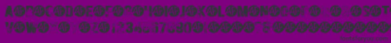 HungryGhosts Font – Black Fonts on Purple Background