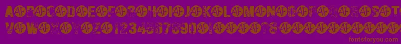 HungryGhosts Font – Brown Fonts on Purple Background