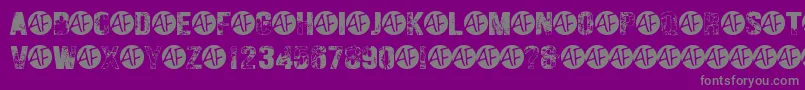 HungryGhosts Font – Gray Fonts on Purple Background