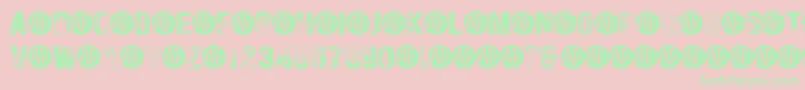 HungryGhosts Font – Green Fonts on Pink Background
