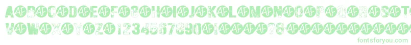 HungryGhosts Font – Green Fonts on White Background