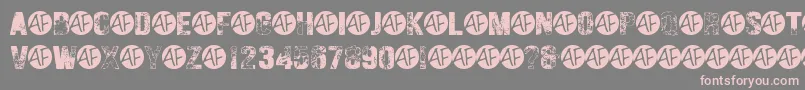 HungryGhosts Font – Pink Fonts on Gray Background