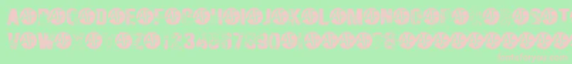 HungryGhosts Font – Pink Fonts on Green Background