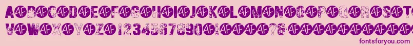 HungryGhosts Font – Purple Fonts on Pink Background