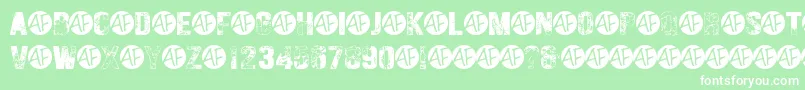 HungryGhosts Font – White Fonts on Green Background