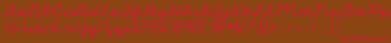 Kgthefighter Font – Red Fonts on Brown Background