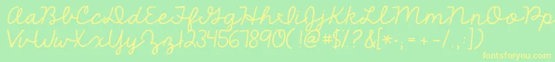 More about Kgthefighter Font Kgthefighter Font – Yellow Fonts on Green Background