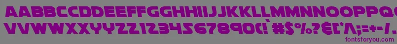 Soloistleft Font – Purple Fonts on Gray Background