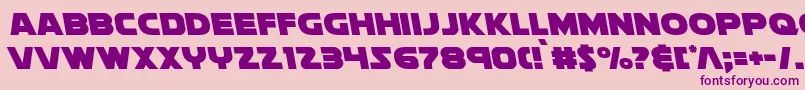 Soloistleft Font – Purple Fonts on Pink Background