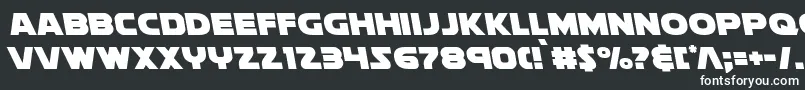 Шрифт Soloistleft – белые шрифты на чёрном фоне