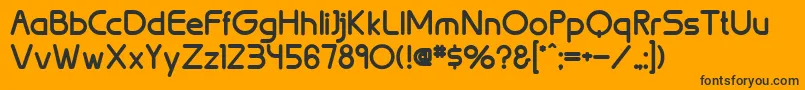 BrionBold Font – Black Fonts on Orange Background