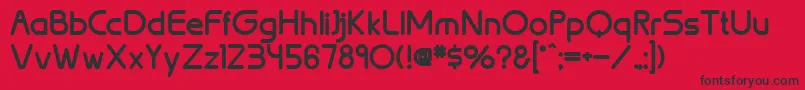 BrionBold Font – Black Fonts on Red Background