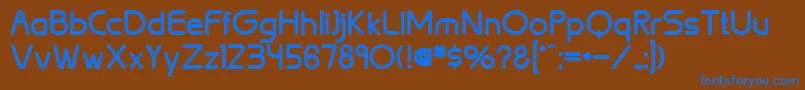 BrionBold Font – Blue Fonts on Brown Background