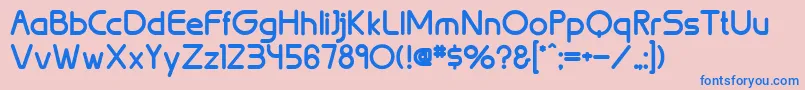 BrionBold Font – Blue Fonts on Pink Background