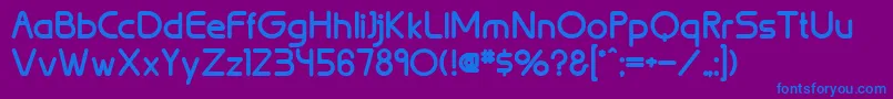 BrionBold Font – Blue Fonts on Purple Background