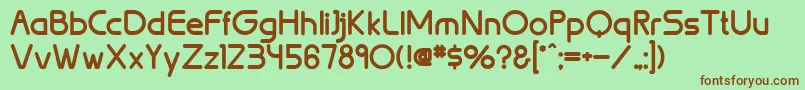 BrionBold Font – Brown Fonts on Green Background