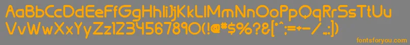 BrionBold Font – Orange Fonts on Gray Background