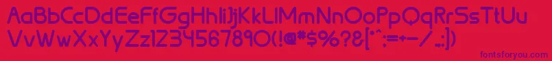 BrionBold Font – Purple Fonts on Red Background