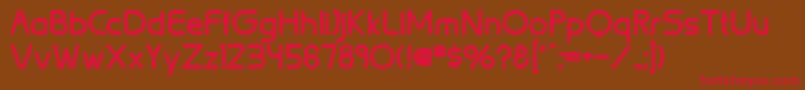 BrionBold Font – Red Fonts on Brown Background