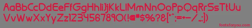 BrionBold Font – Red Fonts on Gray Background