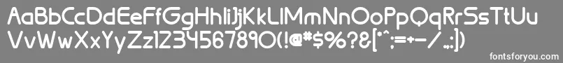 BrionBold Font – White Fonts on Gray Background