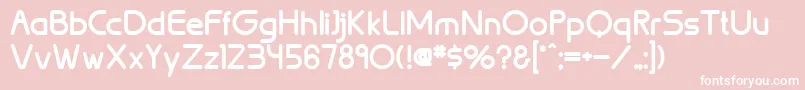 BrionBold Font – White Fonts on Pink Background
