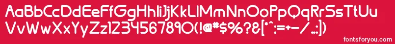 BrionBold Font – White Fonts on Red Background