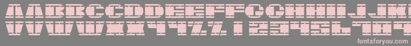 フォントNasser – 灰色の背景にピンクのフォント
